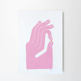 Ok Hand Print Pink