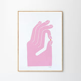 Ok Hand Print Pink