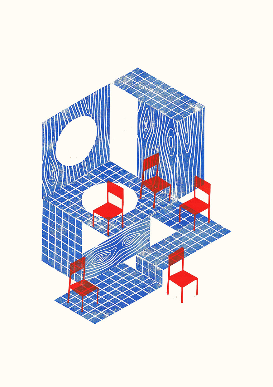 Cube and chairs - BUROMURO