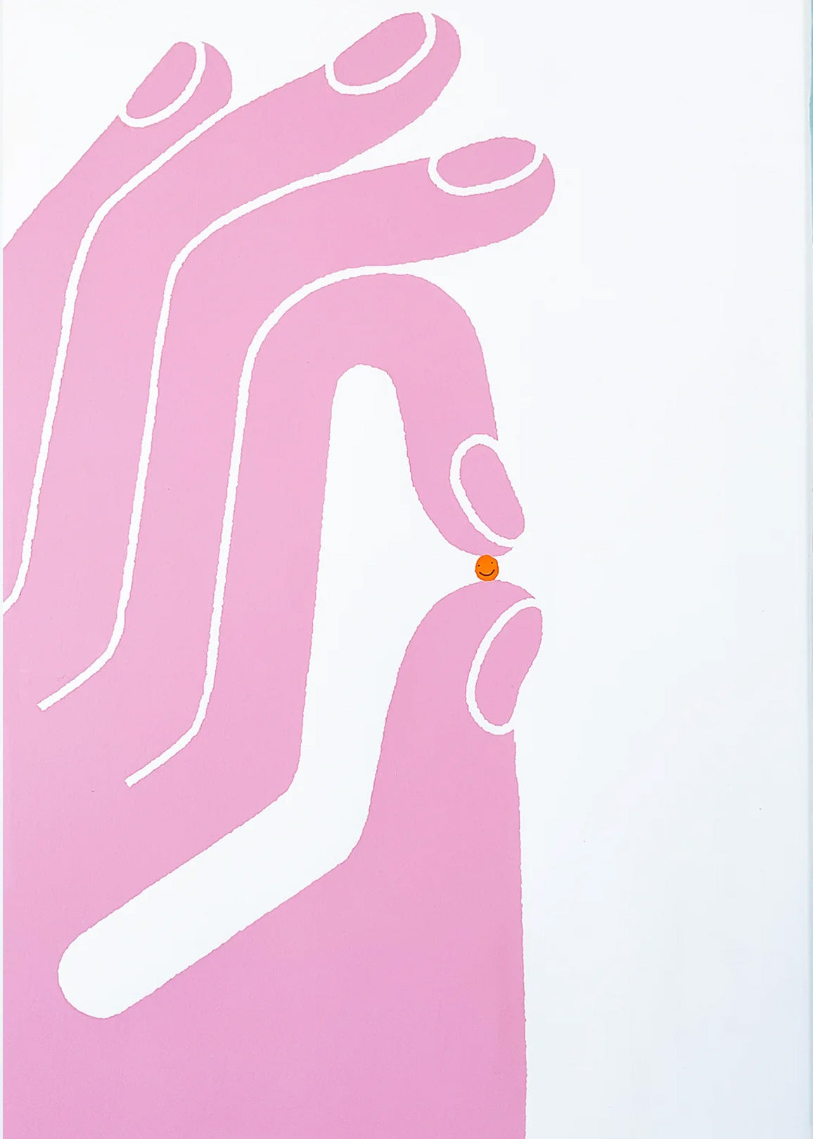 Ok Hand Print Pink