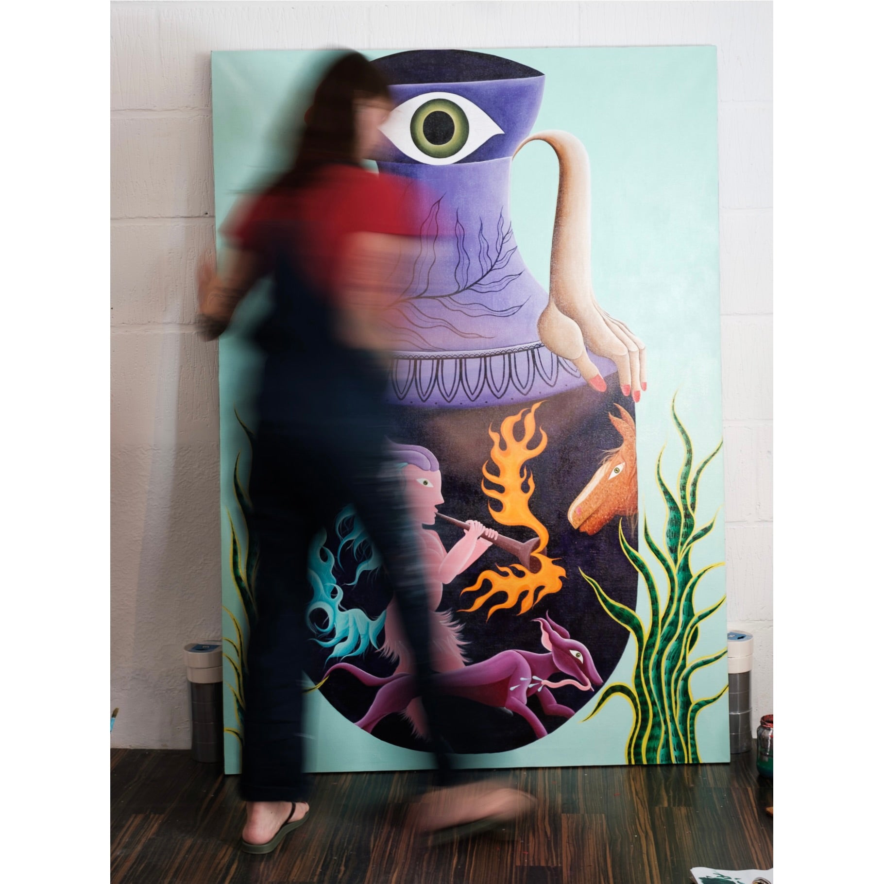 Kelly Christogiannis — It wasn't a Cyclops — Framed