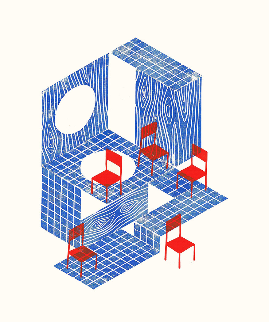 Cube and chairs - BUROMURO