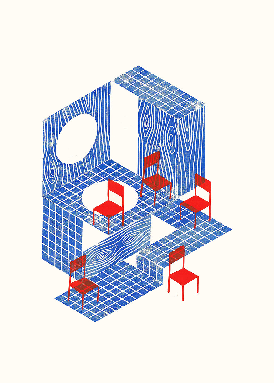Cube and chairs - BUROMURO