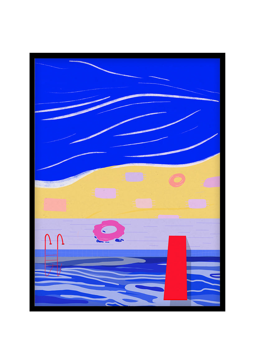 Pool over beach