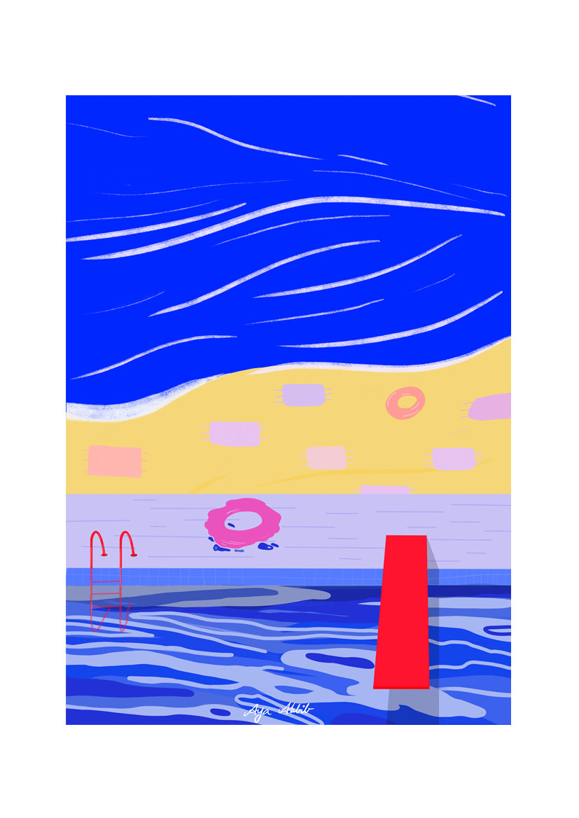 Pool over beach